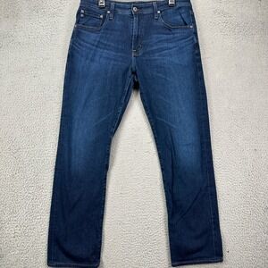 AG Adriano Goldschmied The Everett Jeans Slim Straight Men 34X34 Blue Distressed